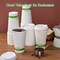 100 Count 16 oz Compostable Paper Coffee Cups, Biodegradable Disposable Coffee Cups with CPLA Lid, Eco-friendly Hot Drinking Cups for Party, Picnic, Travel,and Events